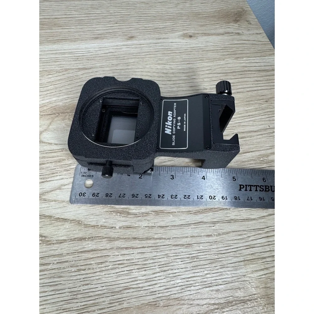 Nikon PS-6 Slide Copying Adapter for PB-6 Bellows System Made in Japan Black